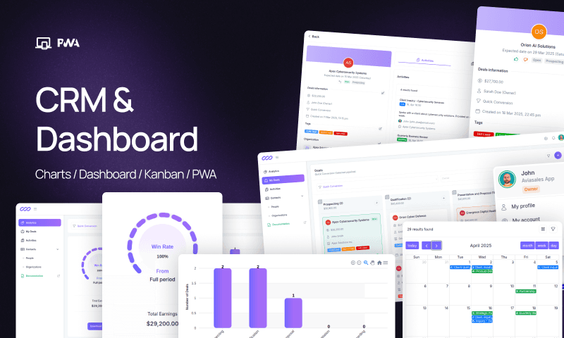 Banner de Crm & Dashboard PWA - Lite