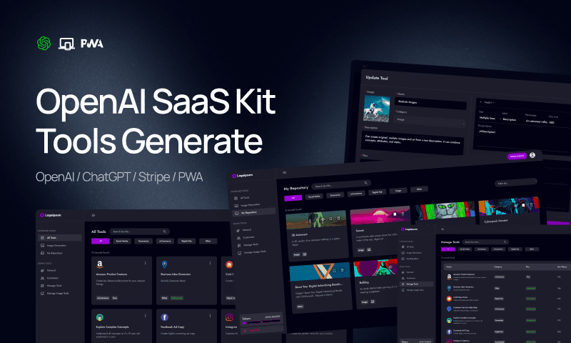 Banner de OpenAI SaaS - Tools Generate