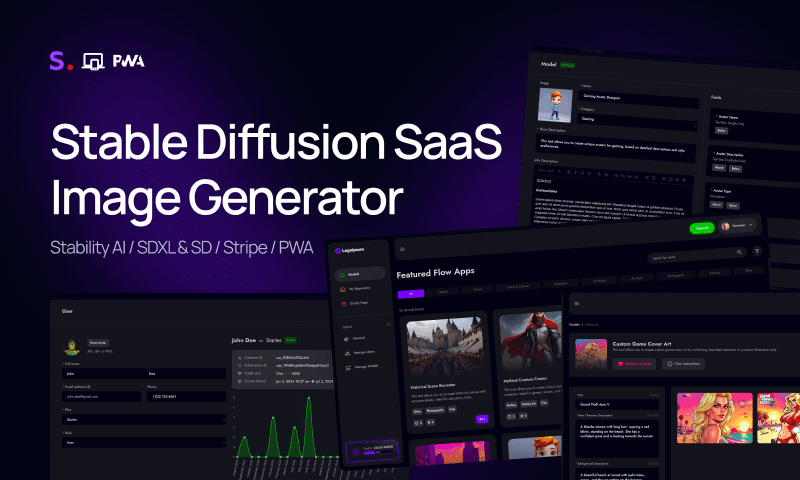 Banner de Stable Diffusion SaaS - Image